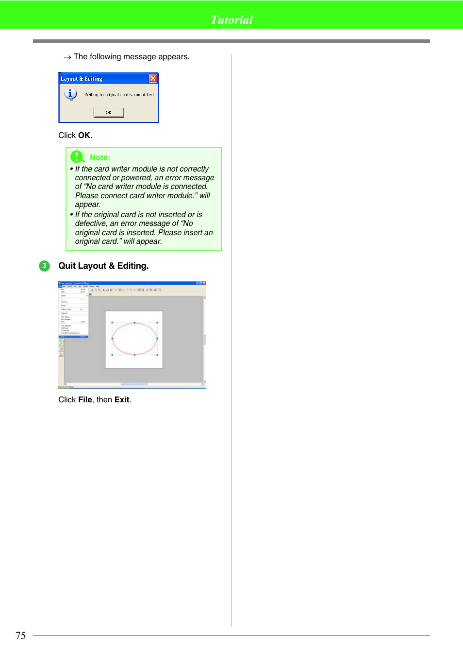 Tutorial | Brother PE-DESIGN V7 User Manual | Page 81 / 361