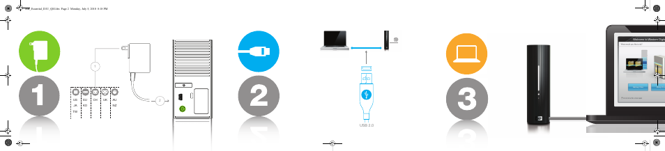 Western Digital My Book Essential Quick Install Guide User Manual | Page 2 / 2