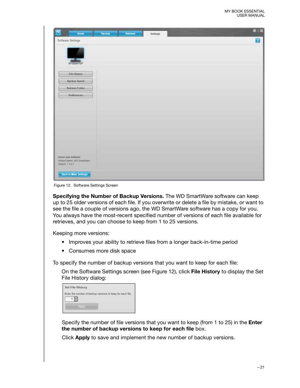 En (see figure 12 on | Western Digital My Book Essential User Manual User Manual | Page 26 / 78