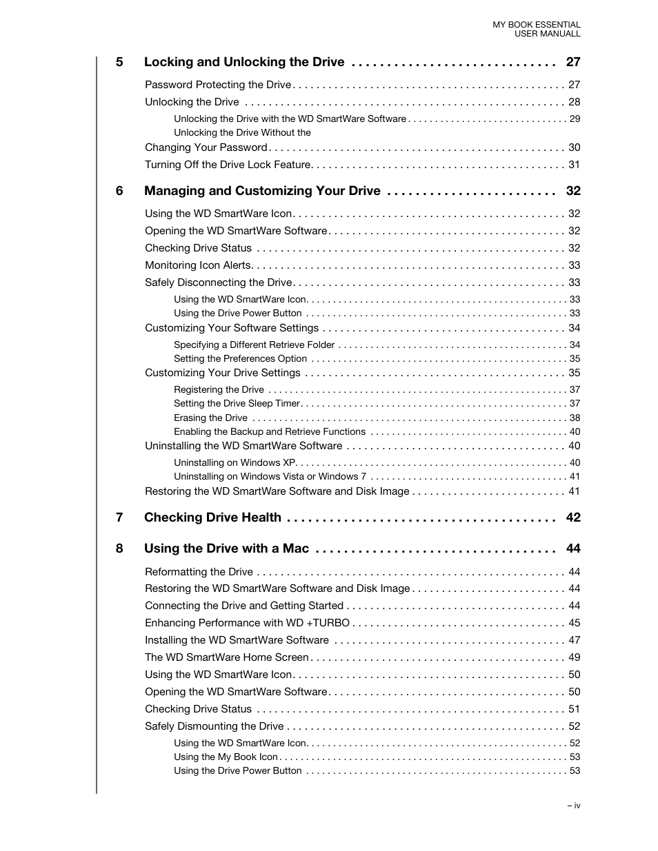 Western Digital My Book Essential User Manual User Manual | Page 4 / 78