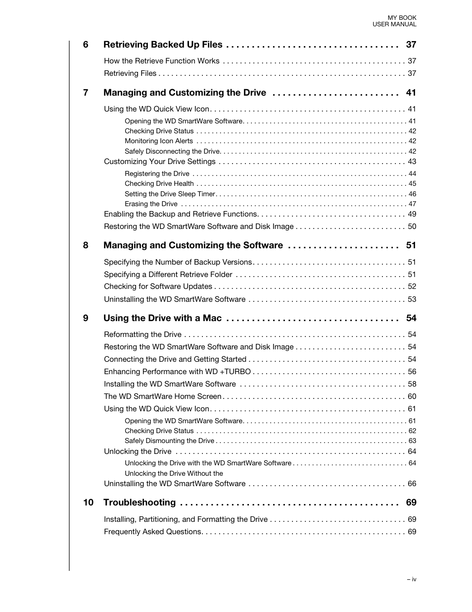 Western Digital My Book/My Book Essential (USB 3.0) User Manual User Manual | Page 4 / 93