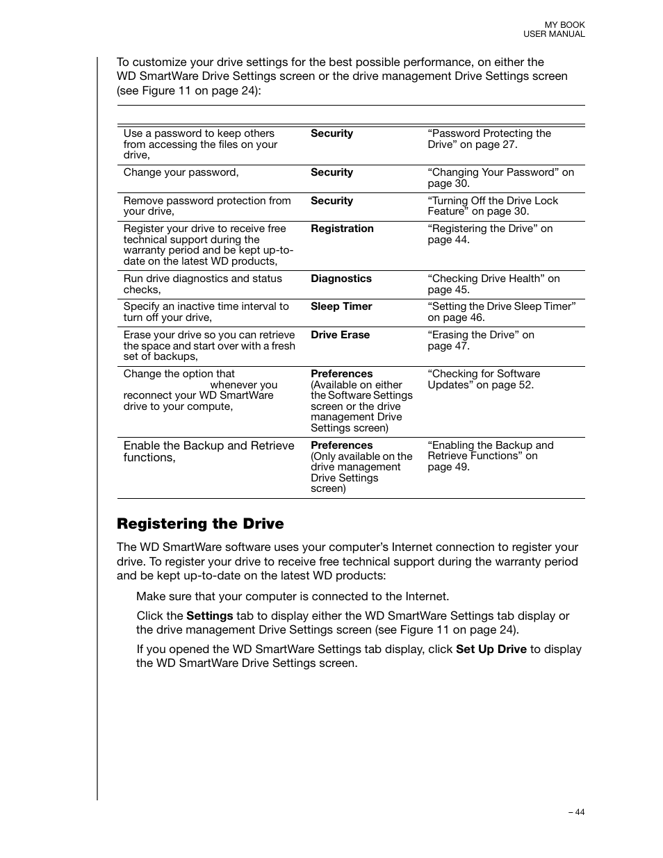 Registering the drive | Western Digital My Book/My Book Essential (USB 3.0) User Manual User Manual | Page 49 / 93