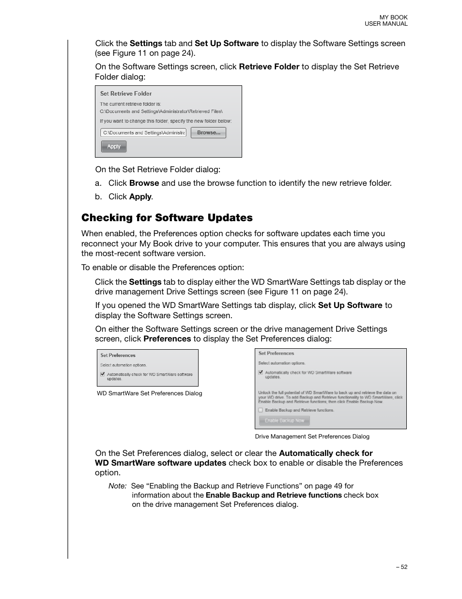 Checking for software updates | Western Digital My Book/My Book Essential (USB 3.0) User Manual User Manual | Page 57 / 93