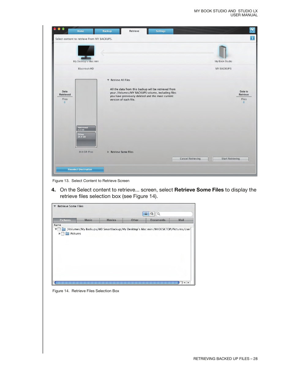 Step 4, Figure 13) | Western Digital My Book Studio/Studio LX User Manual User Manual | Page 33 / 82