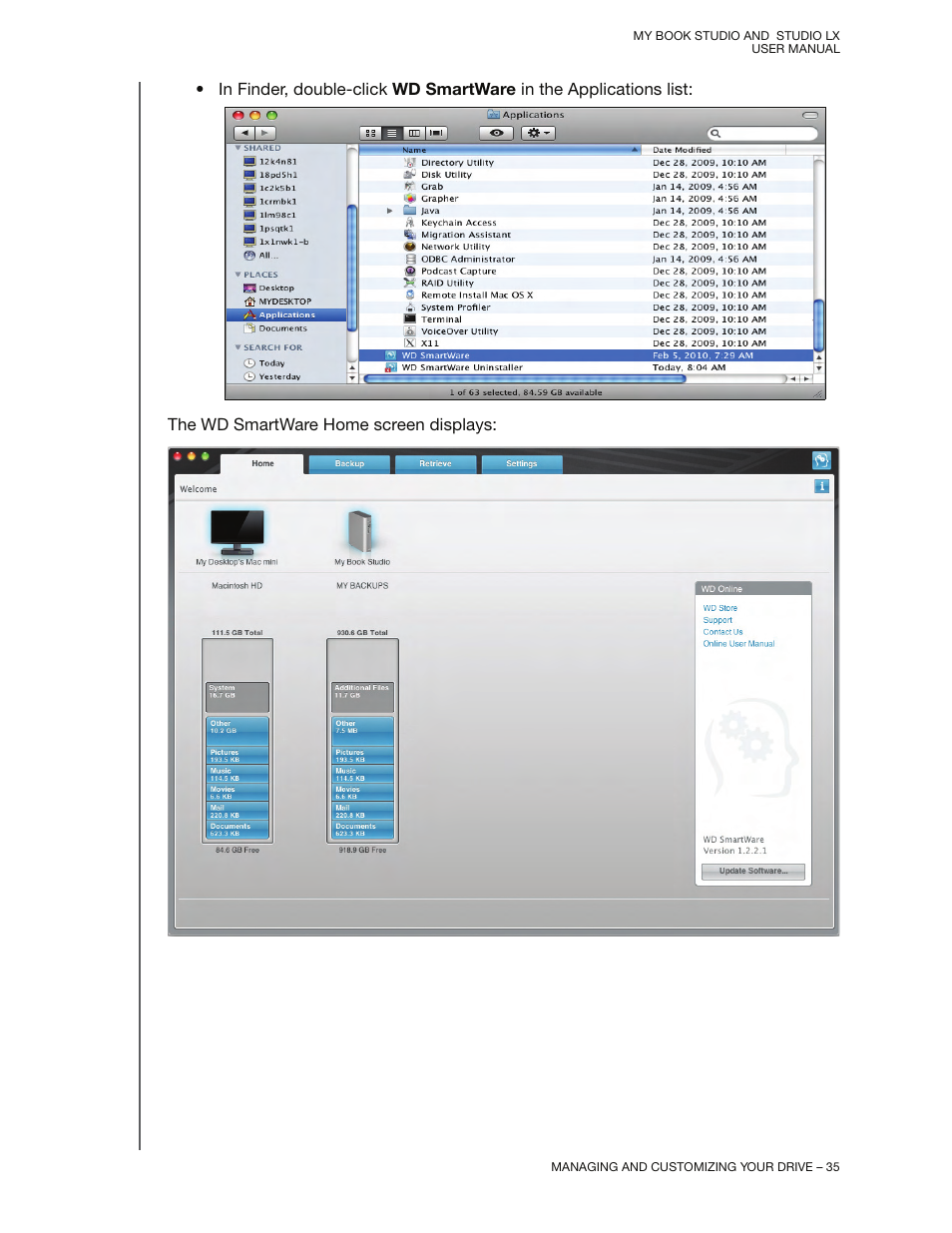 Western Digital My Book Studio/Studio LX User Manual User Manual | Page 40 / 82