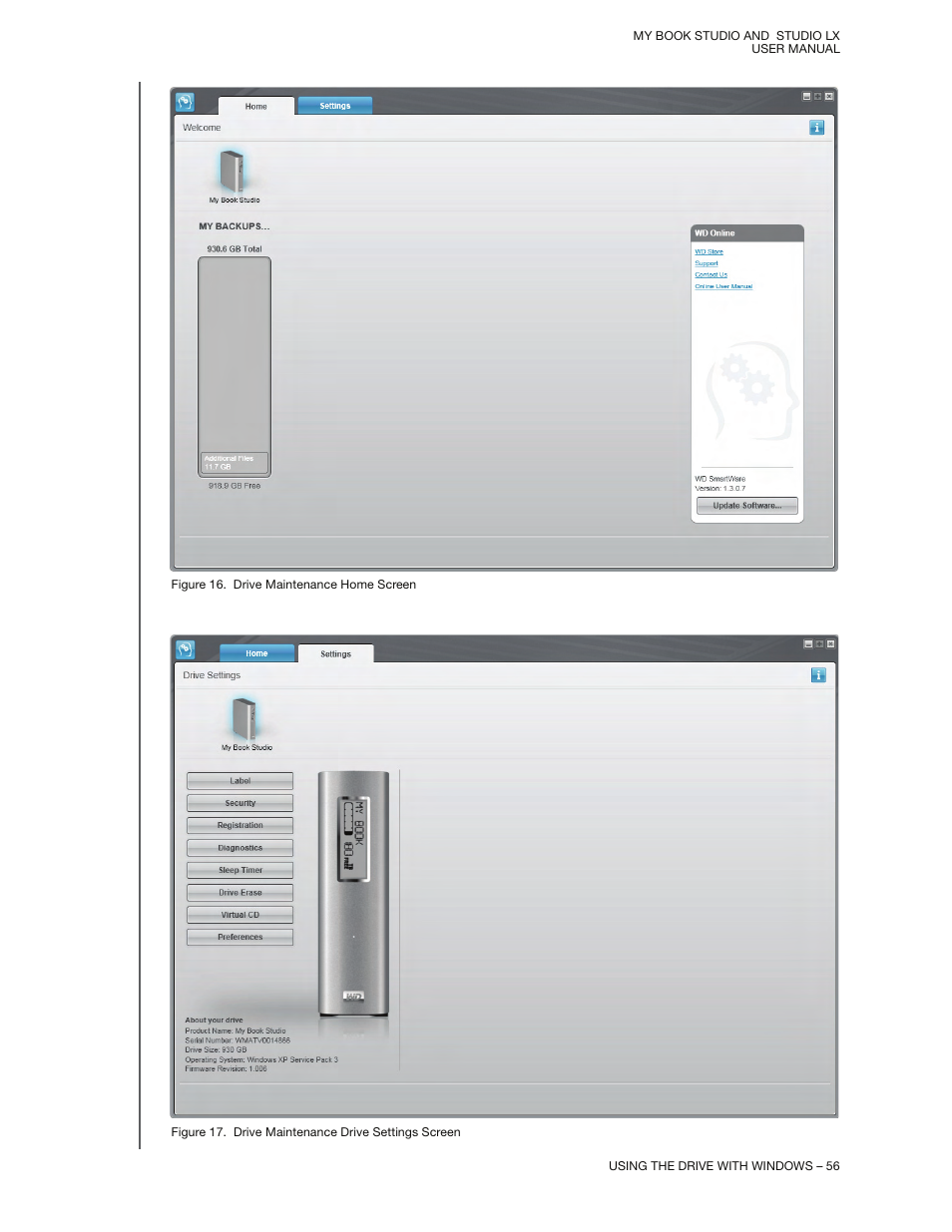 Western Digital My Book Studio/Studio LX User Manual User Manual | Page 61 / 82