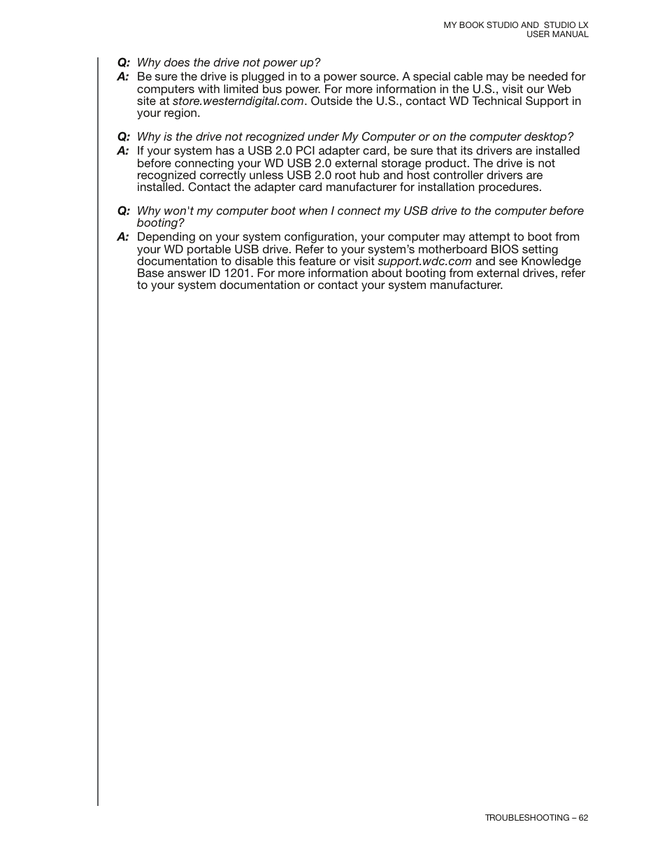 Western Digital My Book Studio/Studio LX User Manual User Manual | Page 67 / 82