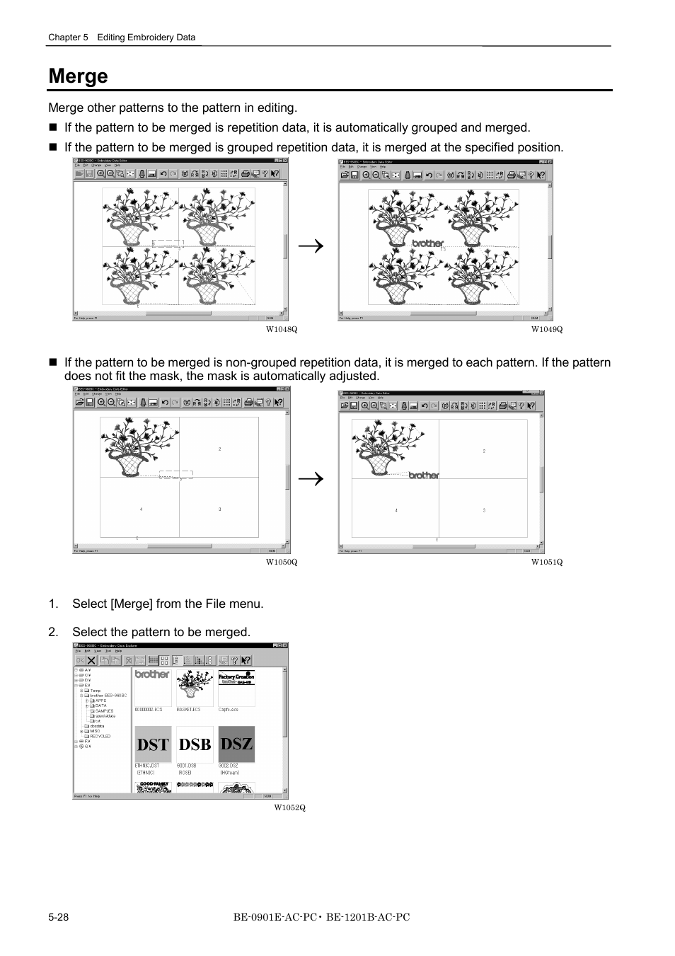 Merge | Brother BE-1201B-AC-PC User Manual | Page 114 / 246