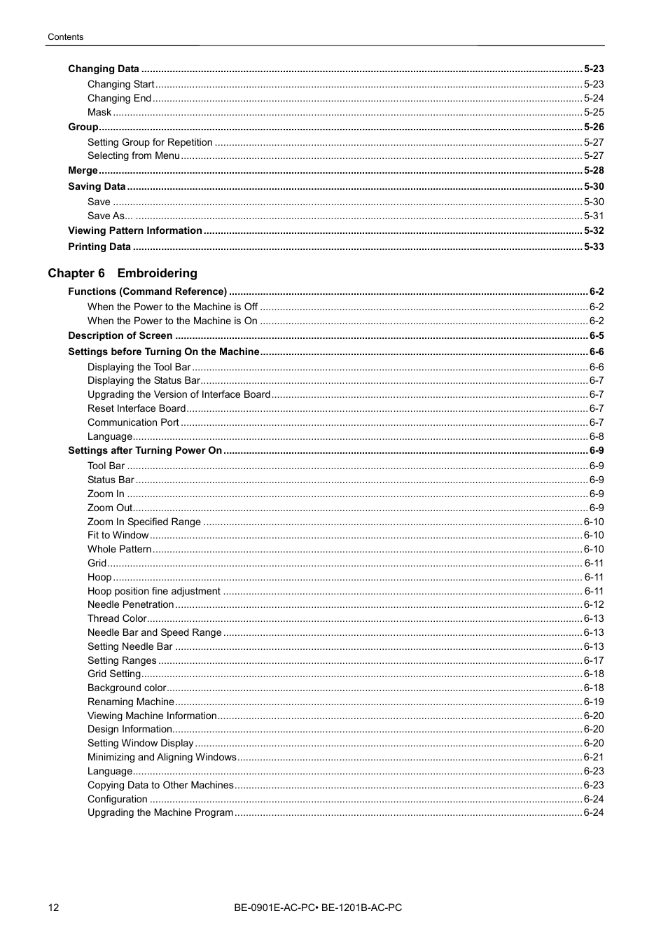 Brother BE-1201B-AC-PC User Manual | Page 14 / 246