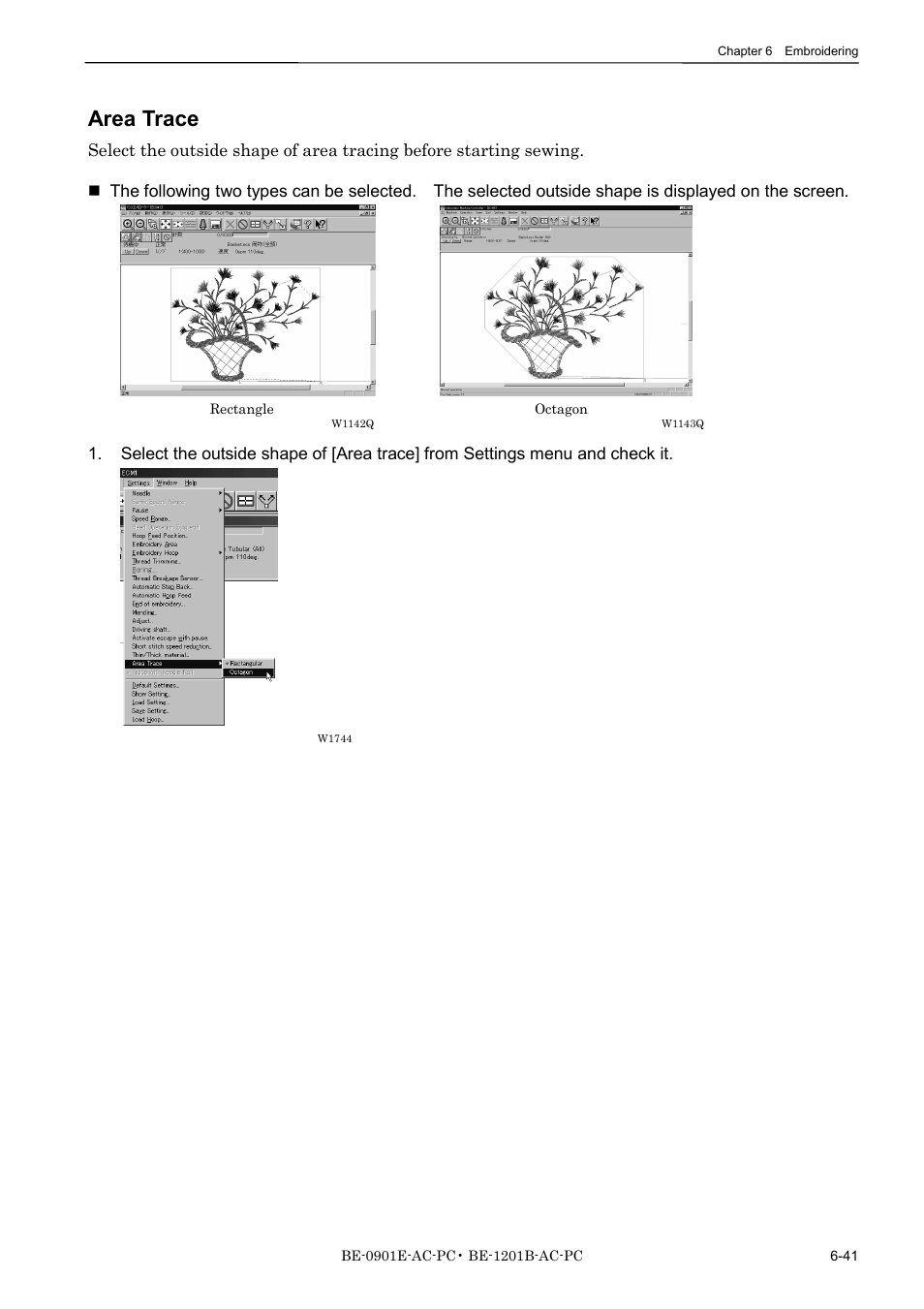 Area trace | Brother BE-1201B-AC-PC User Manual | Page 161 / 246