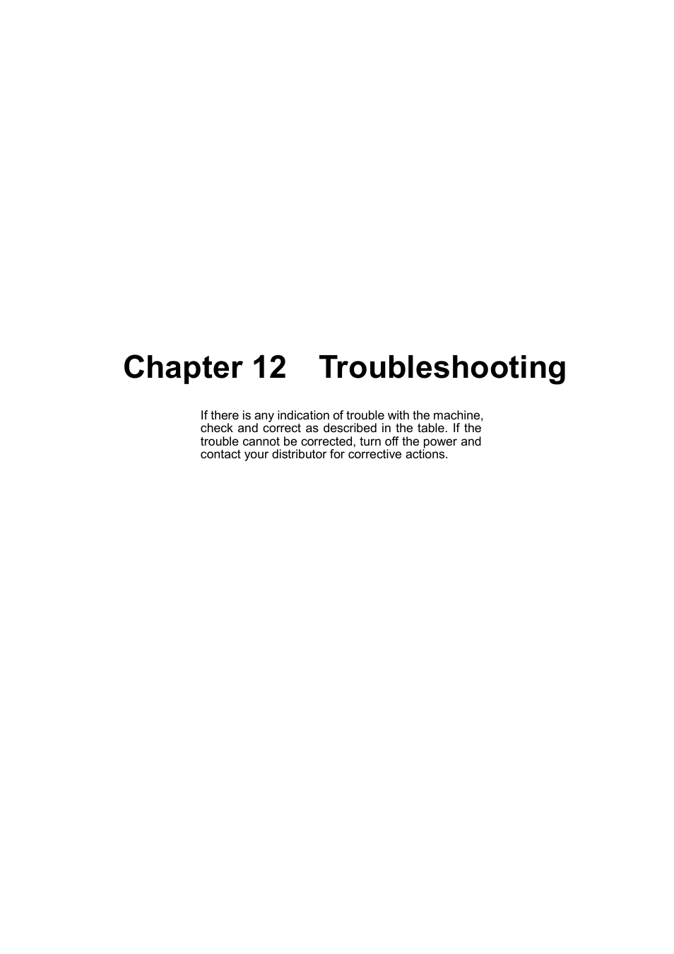 Chapter 12 troubleshooting | Brother BE-1201B-AC-PC User Manual | Page 233 / 246