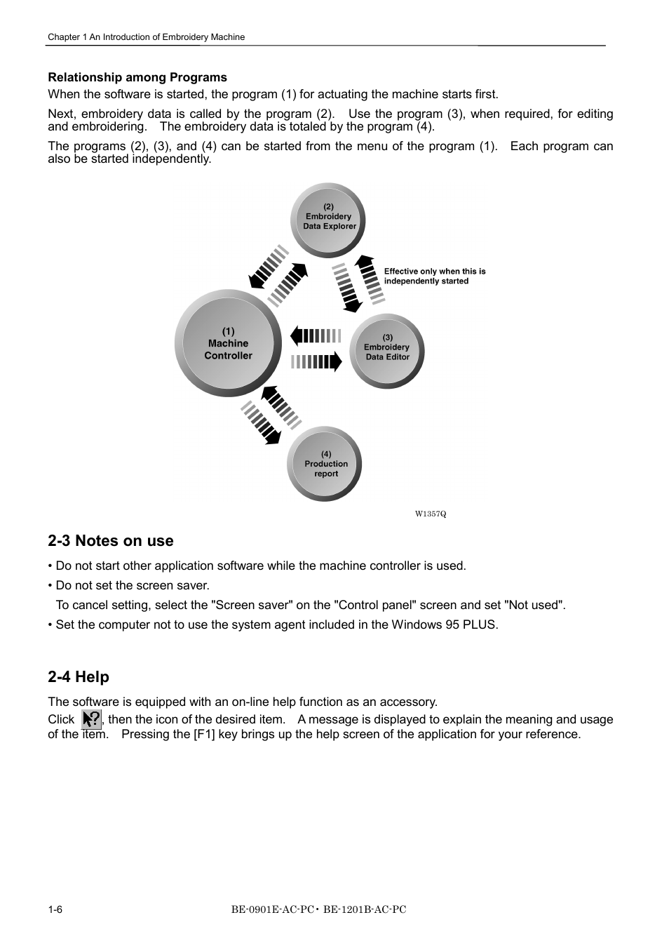 3 notes on use, 4 help | Brother BE-1201B-AC-PC User Manual | Page 24 / 246