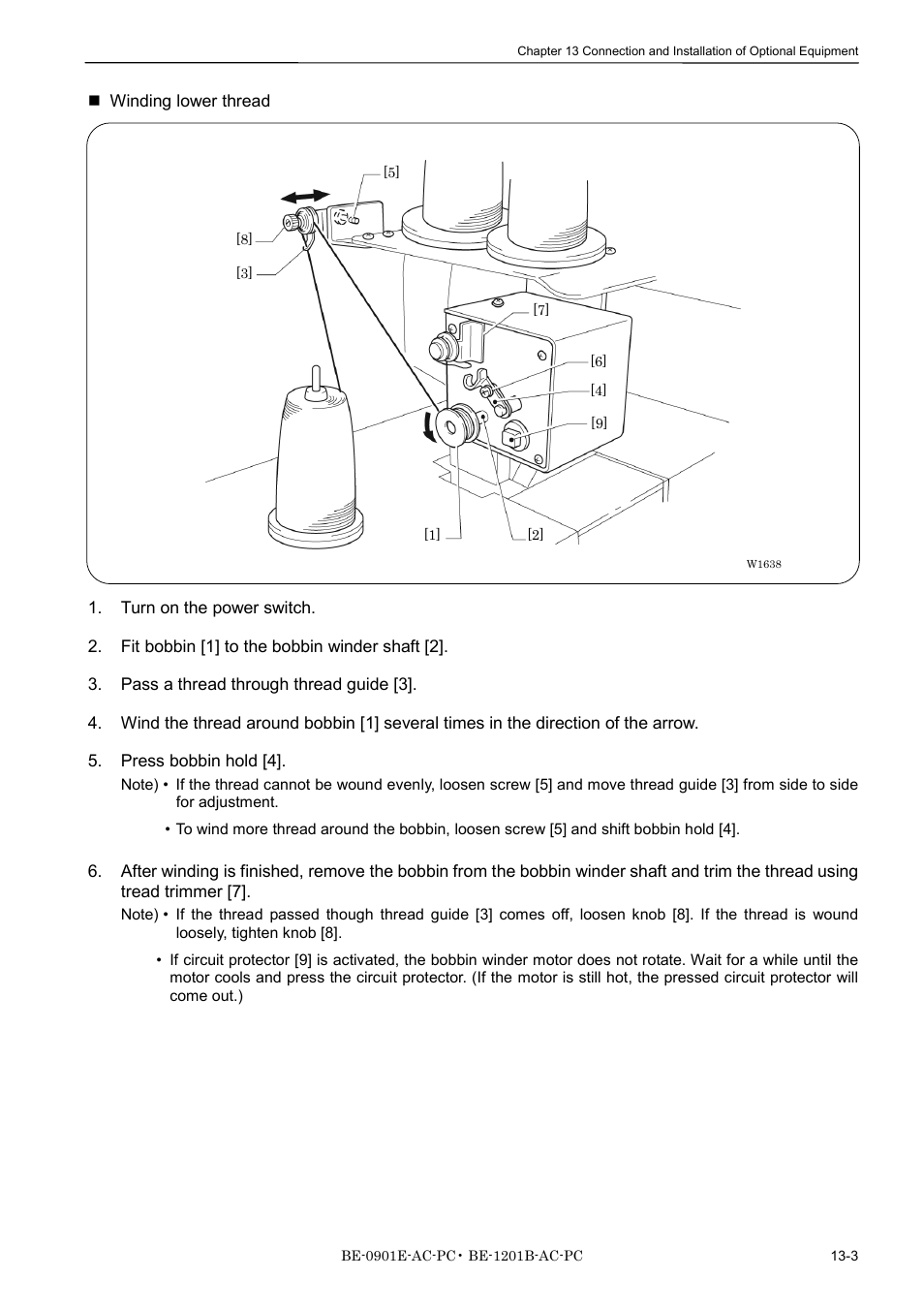 Brother BE-1201B-AC-PC User Manual | Page 243 / 246