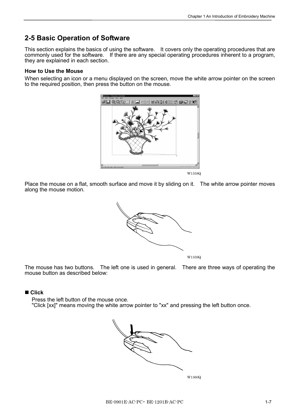 5 basic operation of software | Brother BE-1201B-AC-PC User Manual | Page 25 / 246