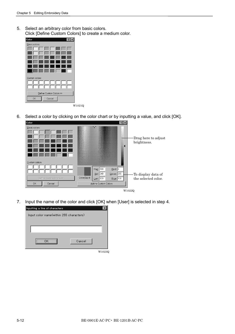 Brother BE-1201B-AC-PC User Manual | Page 98 / 246