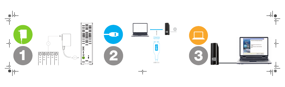 Usb 3.0 | Western Digital My Book Quick Install Guide User Manual | Page 4 / 5