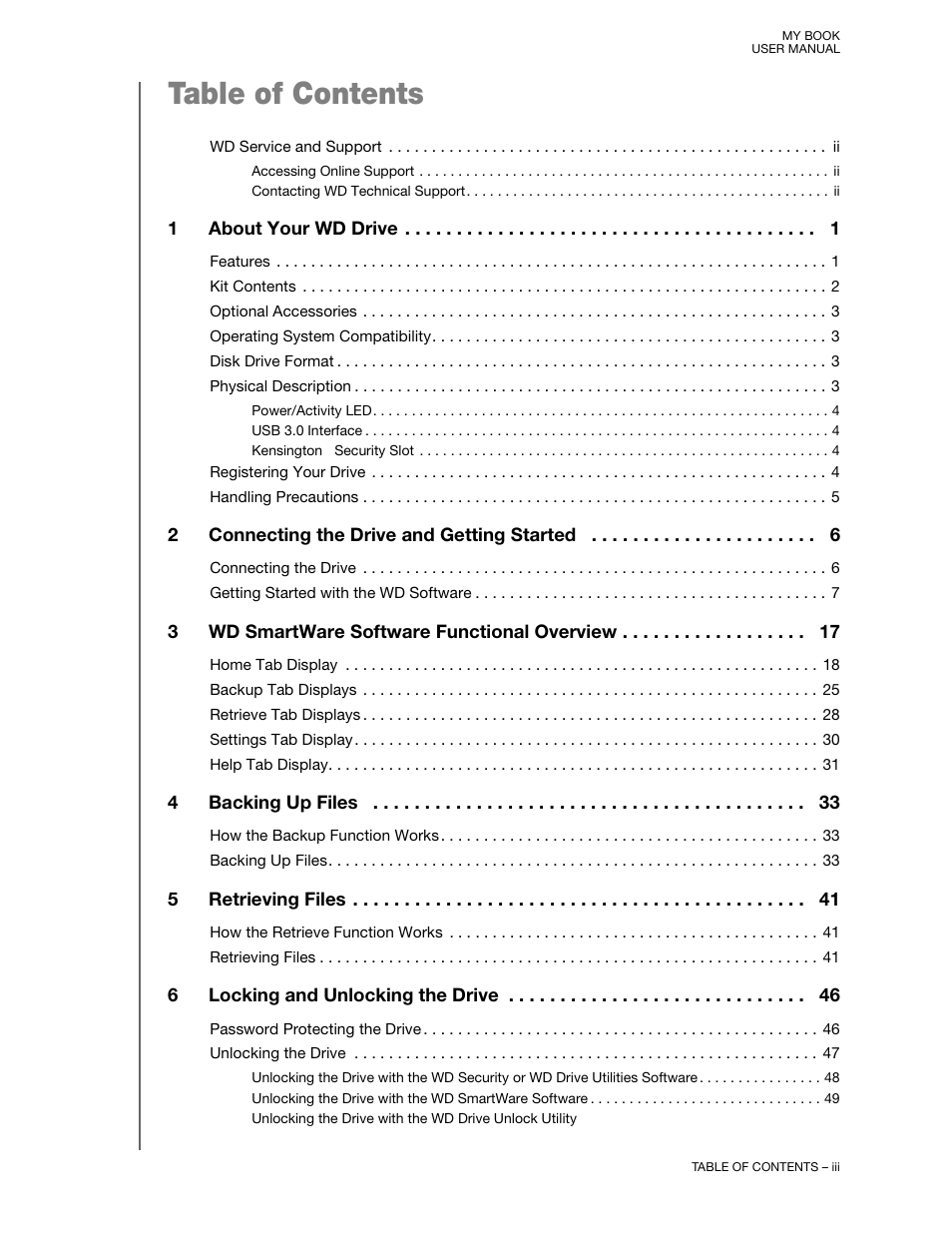 Western Digital My Book User Manual User Manual | Page 3 / 90