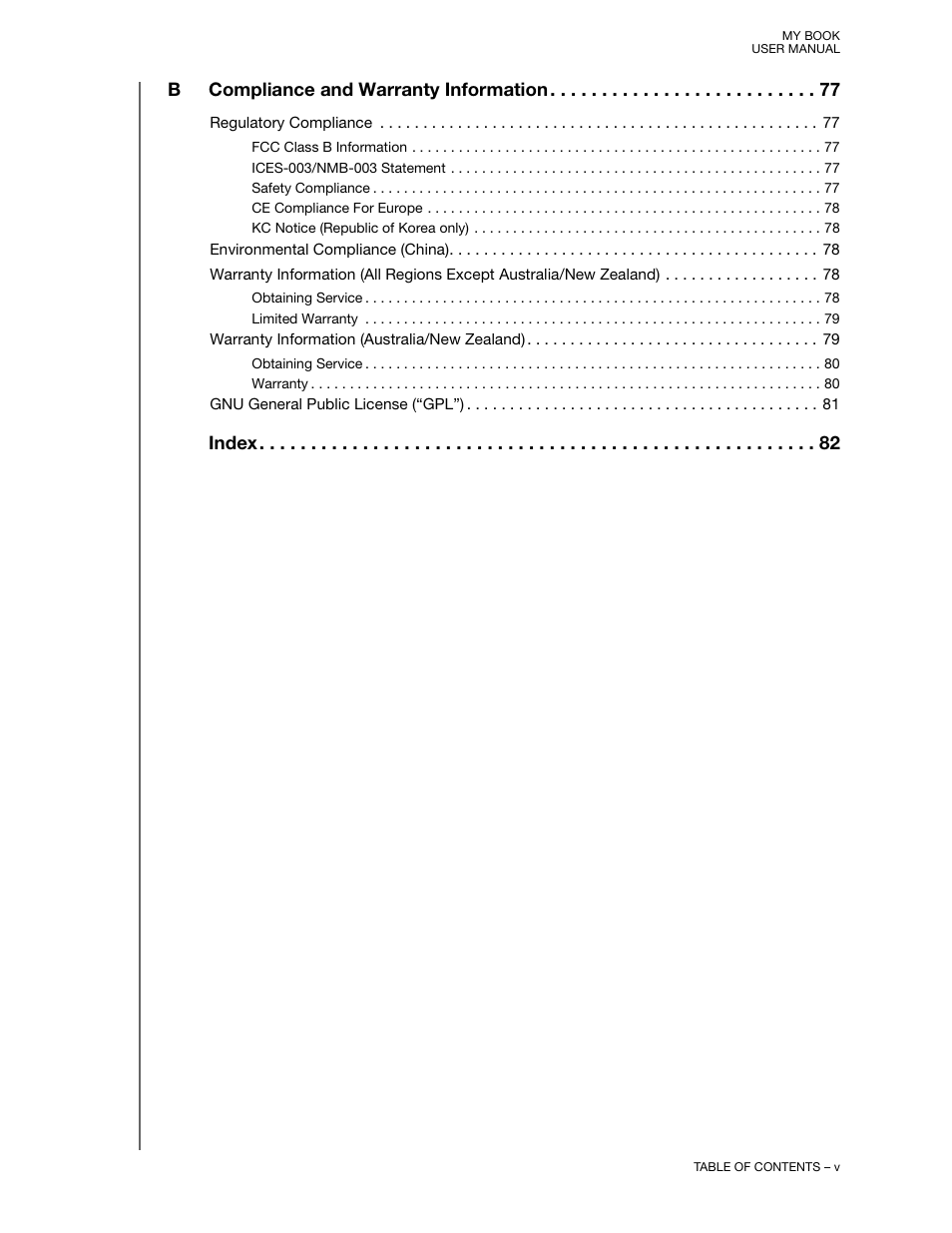 Western Digital My Book User Manual User Manual | Page 5 / 90