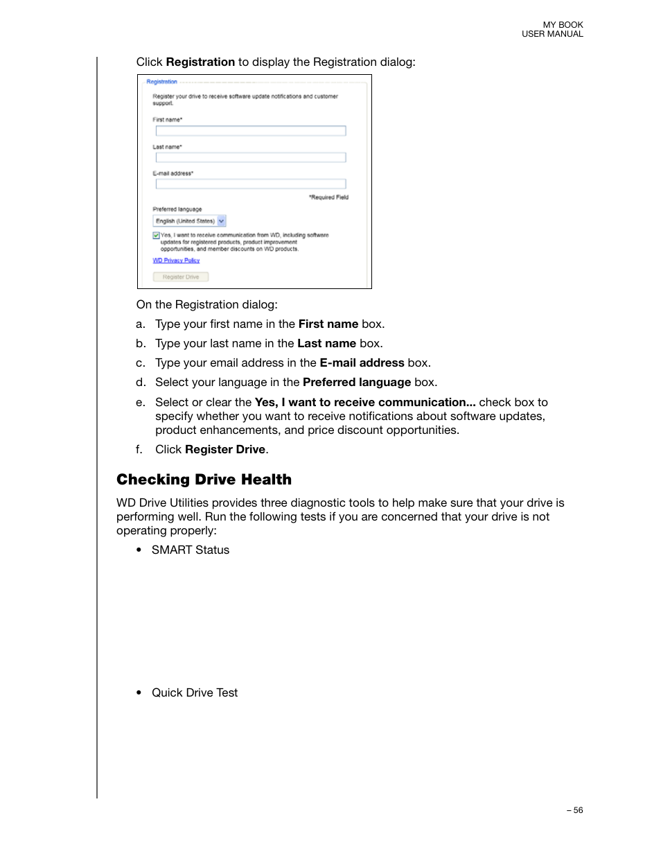 Checking drive health | Western Digital My Book User Manual User Manual | Page 61 / 90