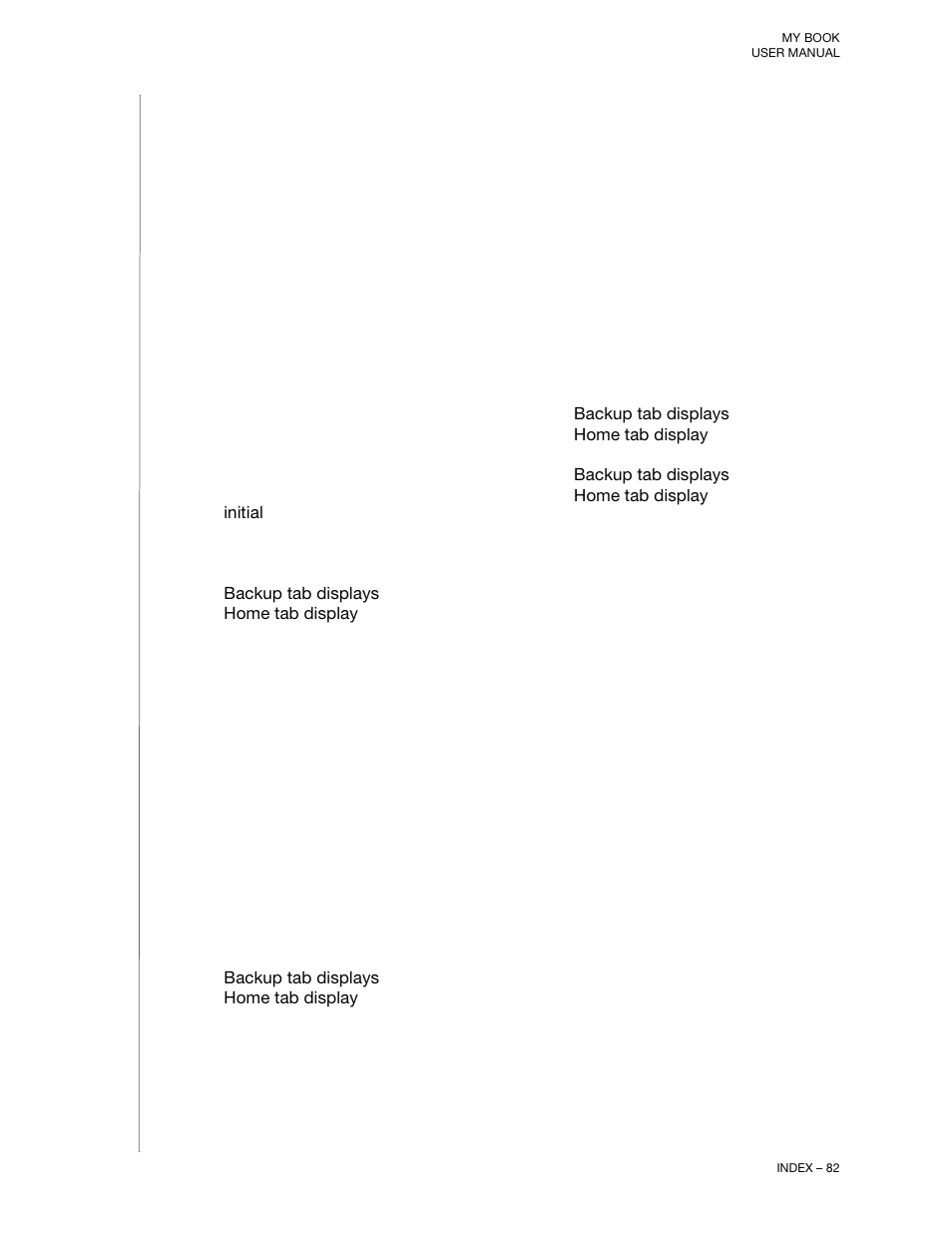 Index | Western Digital My Book User Manual User Manual | Page 87 / 90