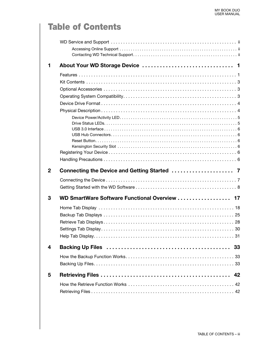 Western Digital My Book Duo User Manual User Manual | Page 3 / 103