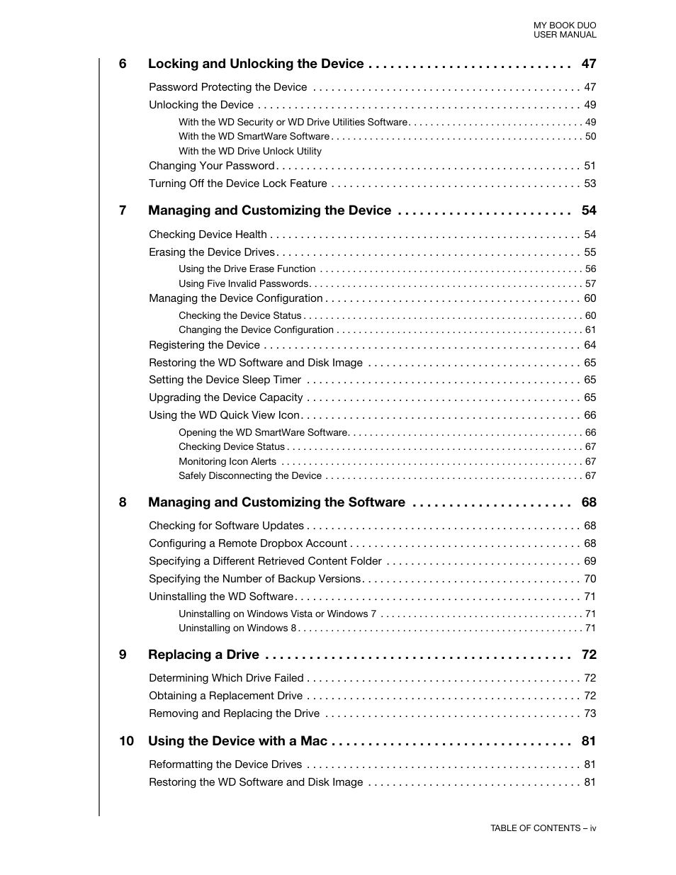 Western Digital My Book Duo User Manual User Manual | Page 4 / 103