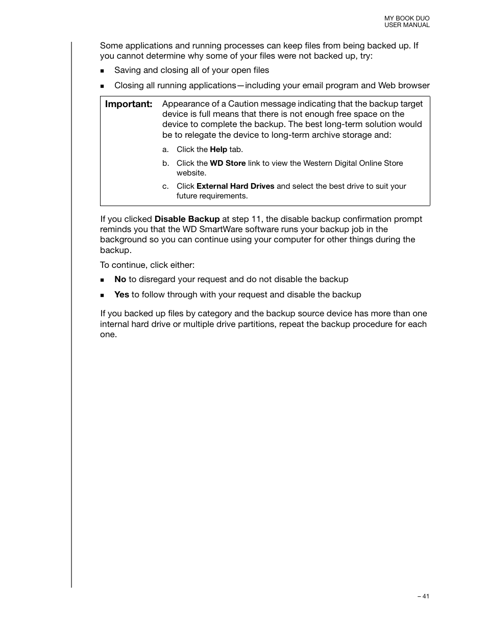 Western Digital My Book Duo User Manual User Manual | Page 46 / 103