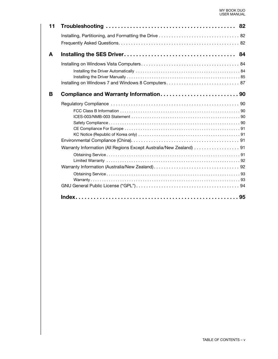 Western Digital My Book Duo User Manual User Manual | Page 5 / 103