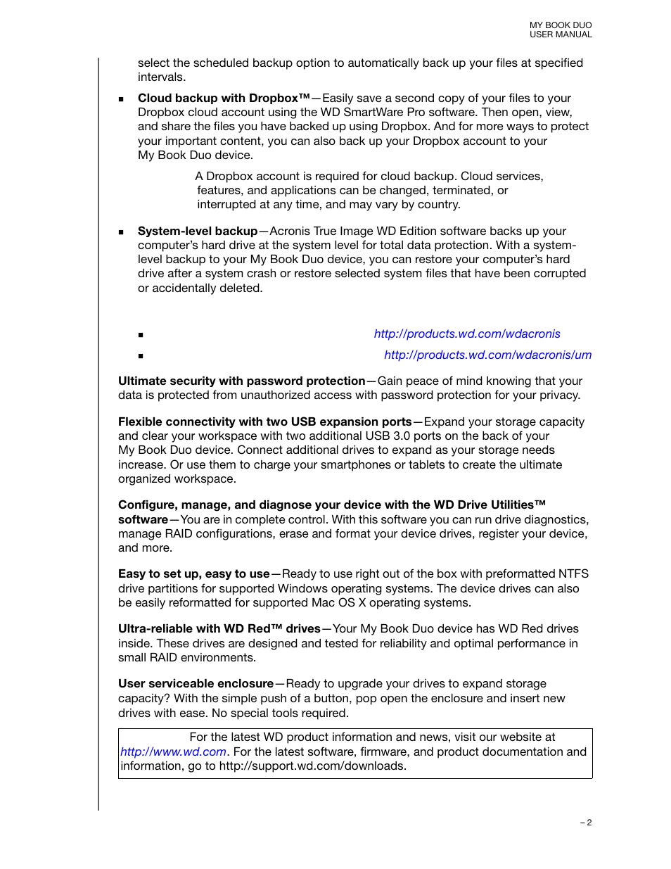 Western Digital My Book Duo User Manual User Manual | Page 7 / 103
