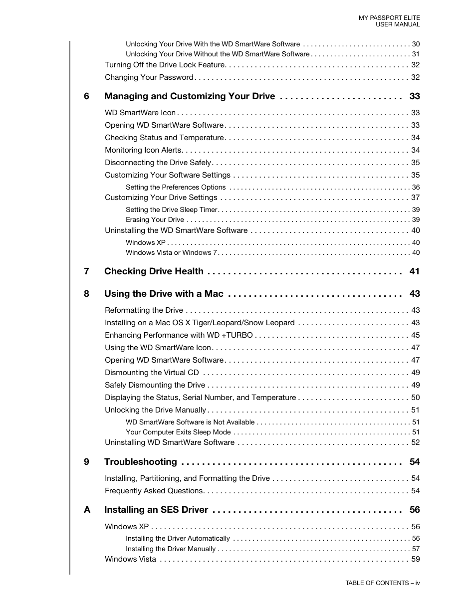 Western Digital My Passport Elite User Manual User Manual | Page 4 / 74