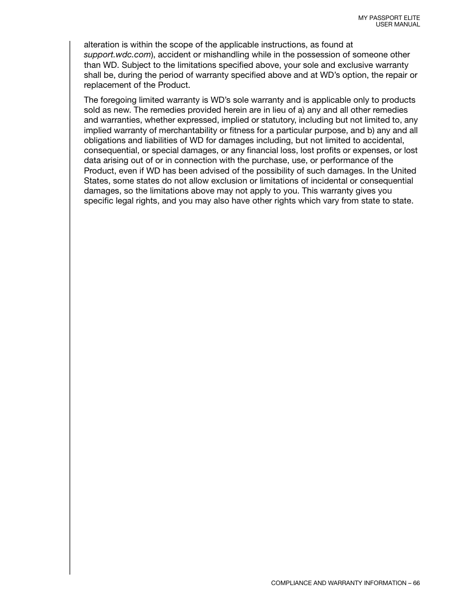 Western Digital My Passport Elite User Manual User Manual | Page 71 / 74