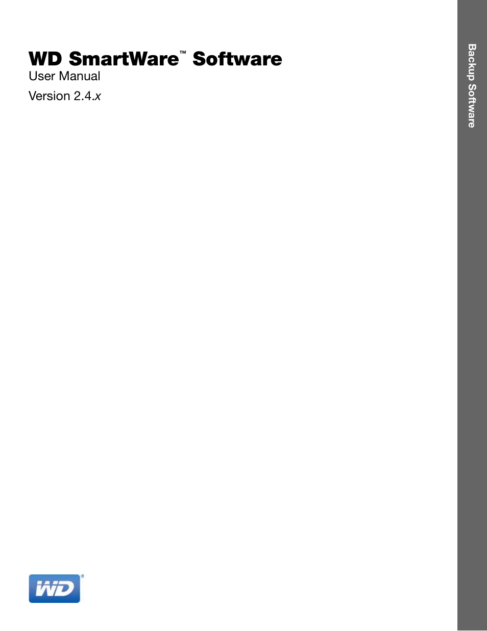 Western Digital WD SmartWare User Manual User Manual | 78 pages