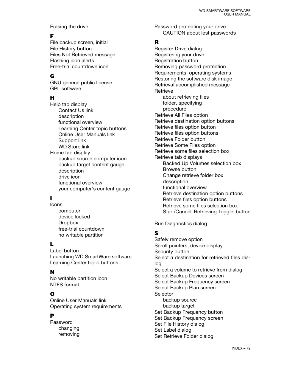 Western Digital WD SmartWare User Manual User Manual | Page 76 / 78