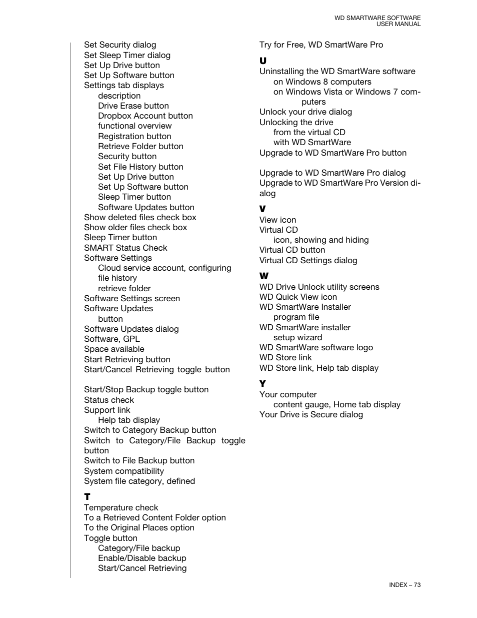 Western Digital WD SmartWare User Manual User Manual | Page 77 / 78