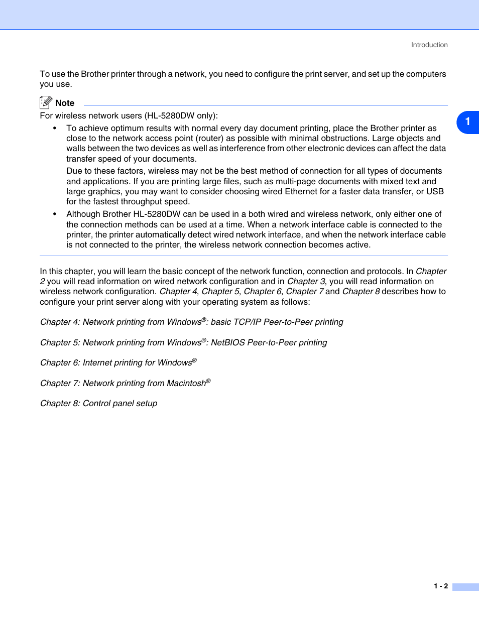 Brother HL-5280DW User Manual | Page 11 / 112