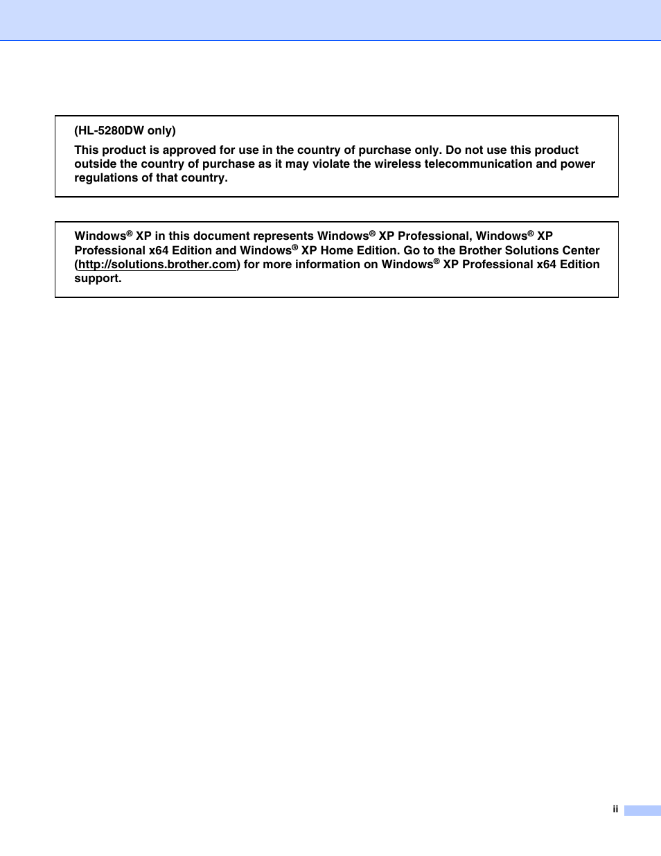 Brother HL-5280DW User Manual | Page 3 / 112