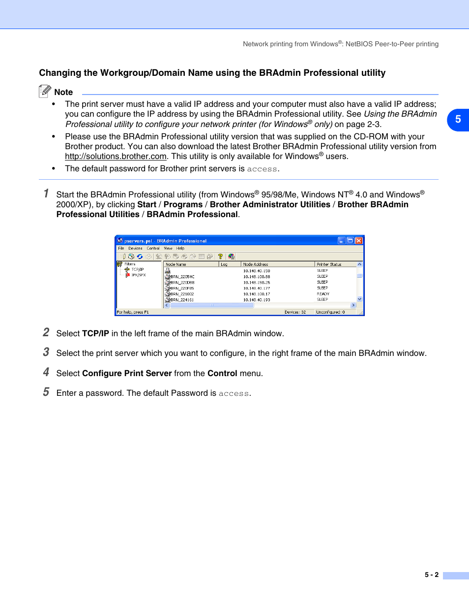 Brother HL-5280DW User Manual | Page 46 / 112