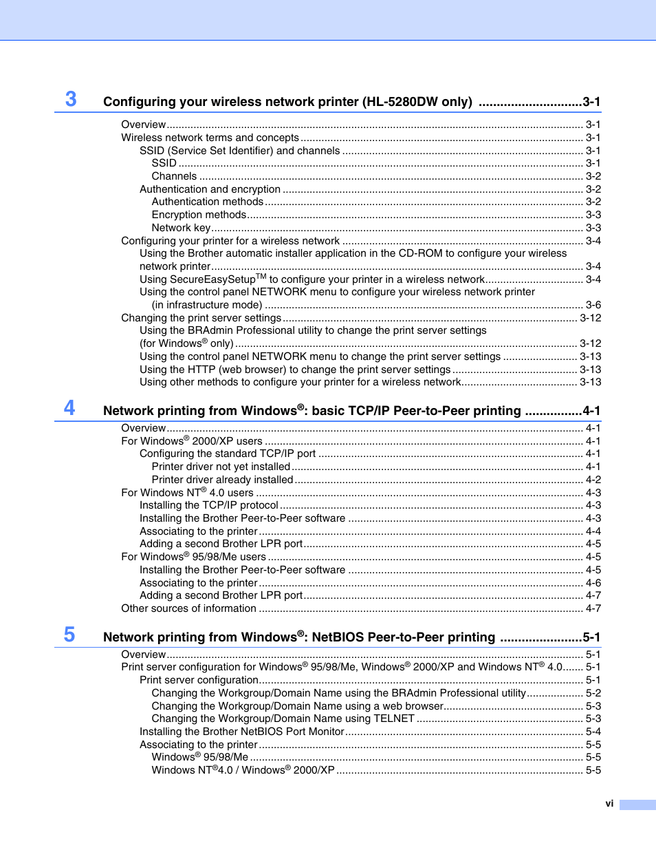 Brother HL-5280DW User Manual | Page 7 / 112