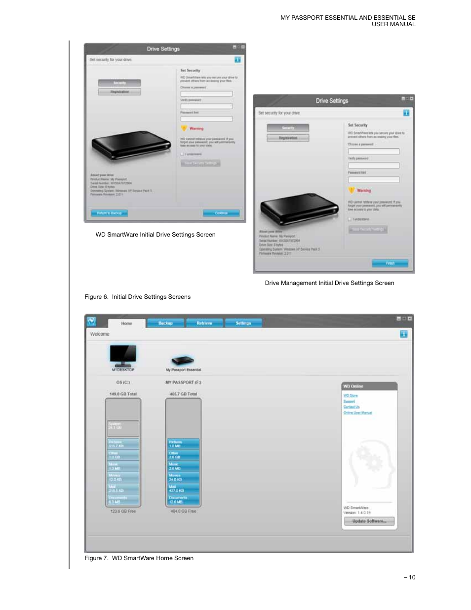 En (figure 7 on, Figure 6, Figure 6 on | Western Digital My Passport Essential SE User Manual User Manual | Page 15 / 75