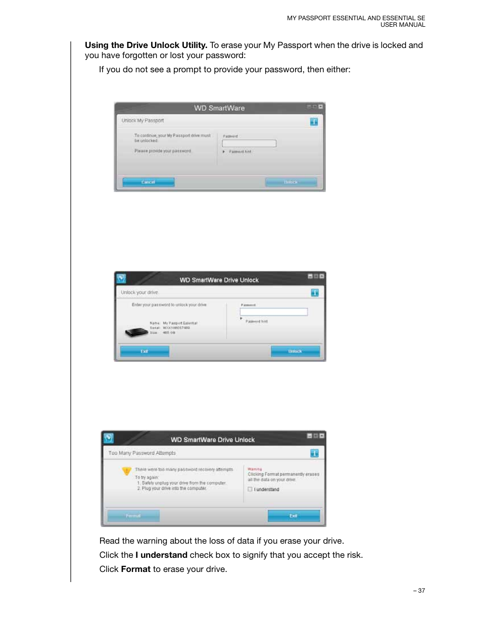 Western Digital My Passport Essential SE User Manual User Manual | Page 42 / 75