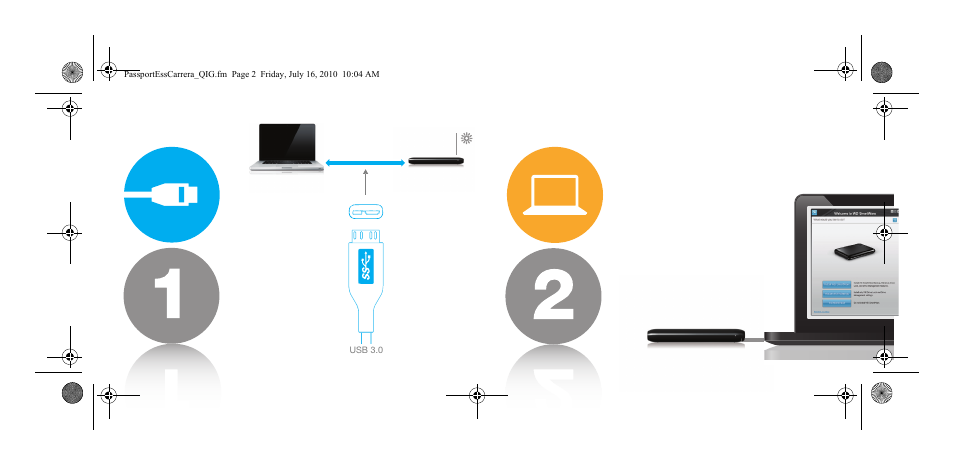 Western Digital My Passport Essential SE (USB 3.0) Quick Install Guide User Manual | Page 2 / 2