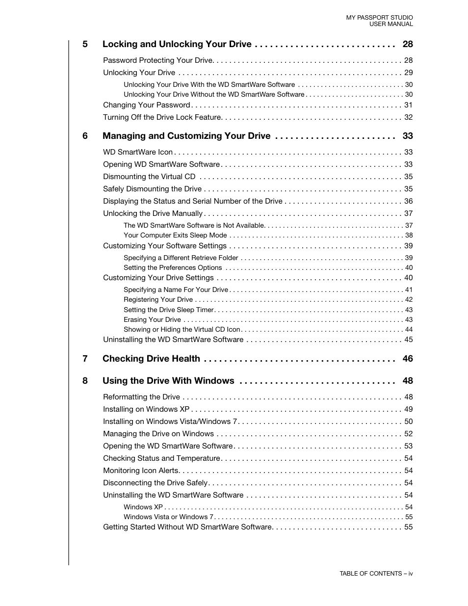 Western Digital My Passport Studio User Manual User Manual | Page 4 / 76
