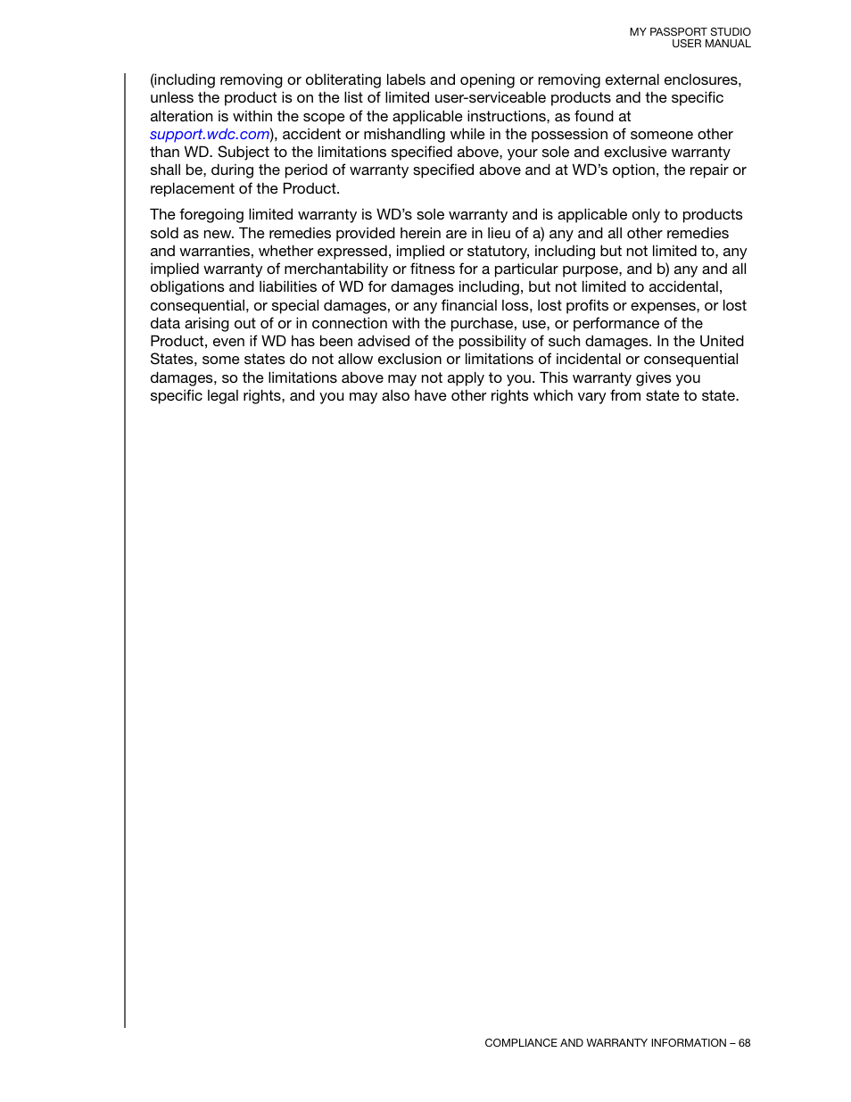 Western Digital My Passport Studio User Manual User Manual | Page 73 / 76