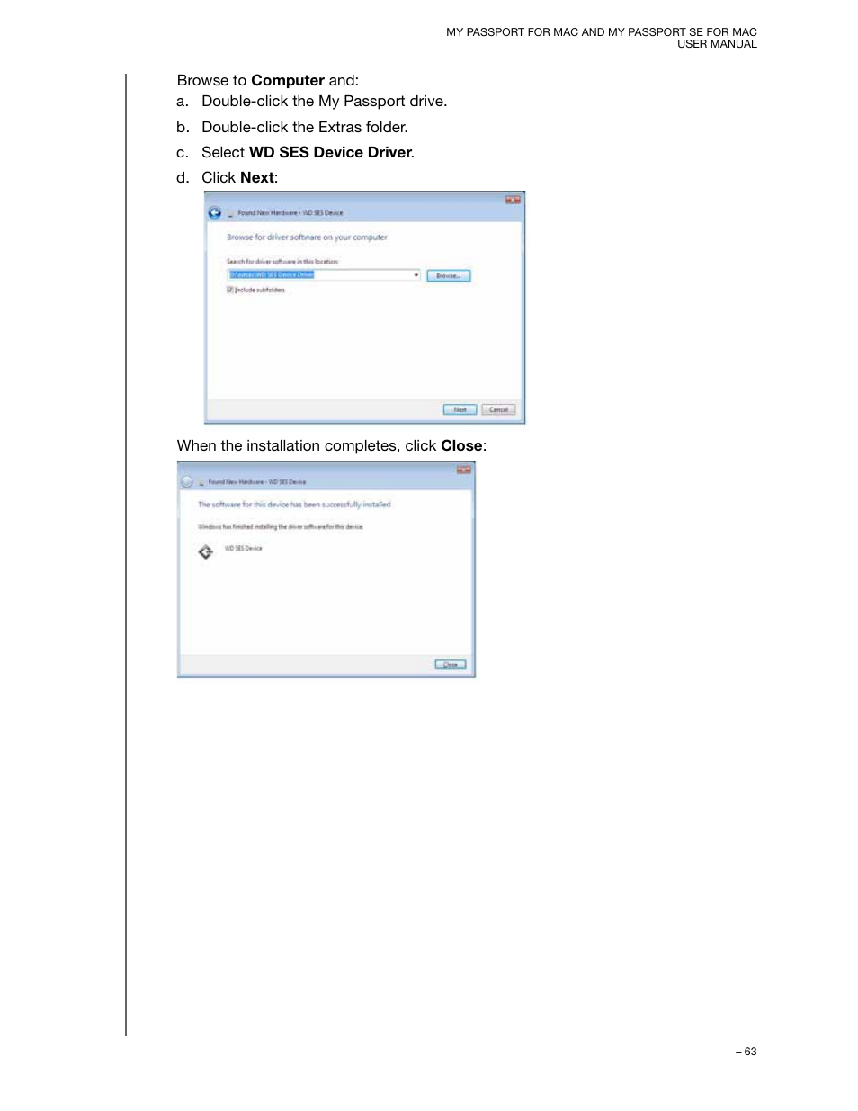 Western Digital My Passport SE for Mac User Manual User Manual | Page 68 / 76