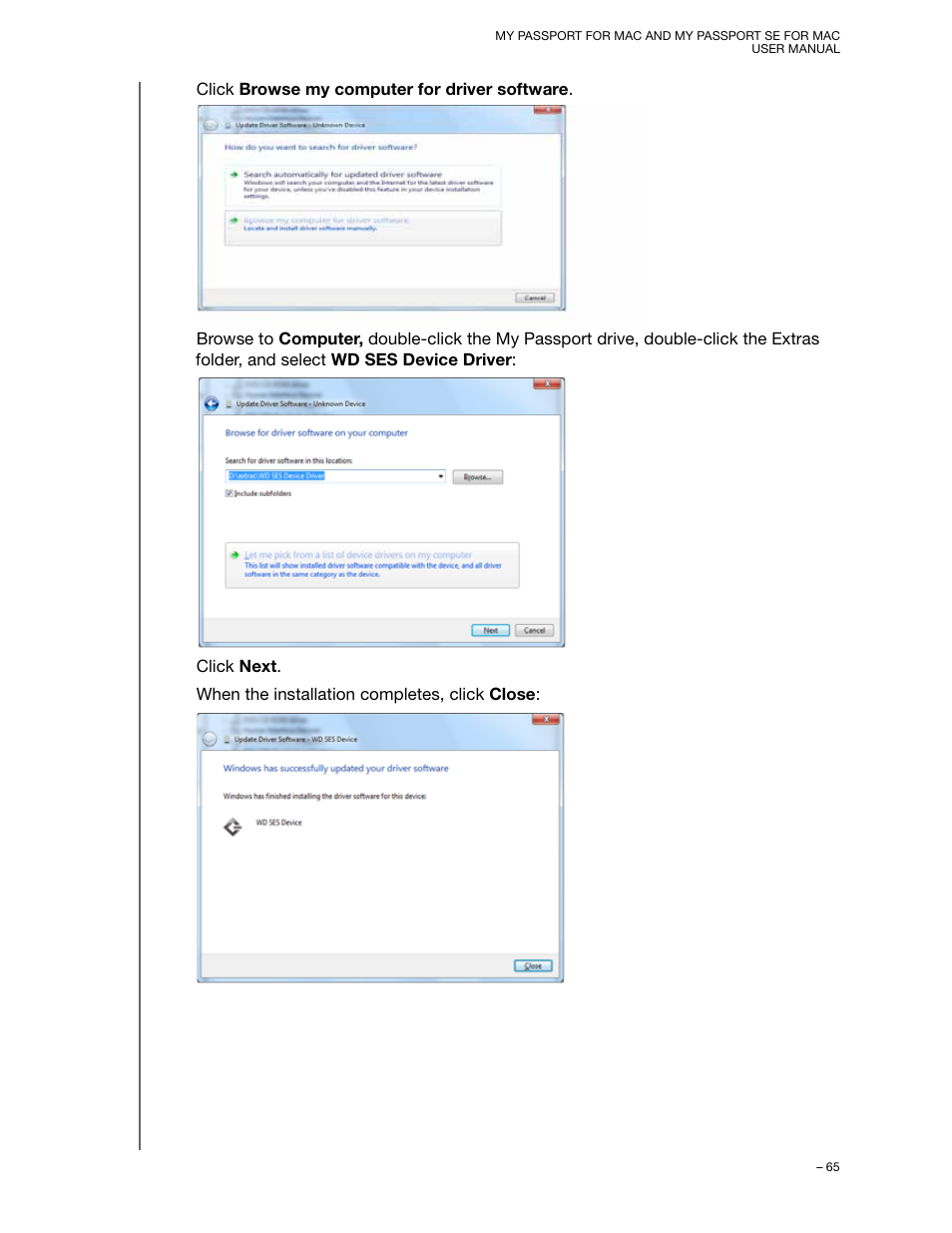 Western Digital My Passport SE for Mac User Manual User Manual | Page 70 / 76