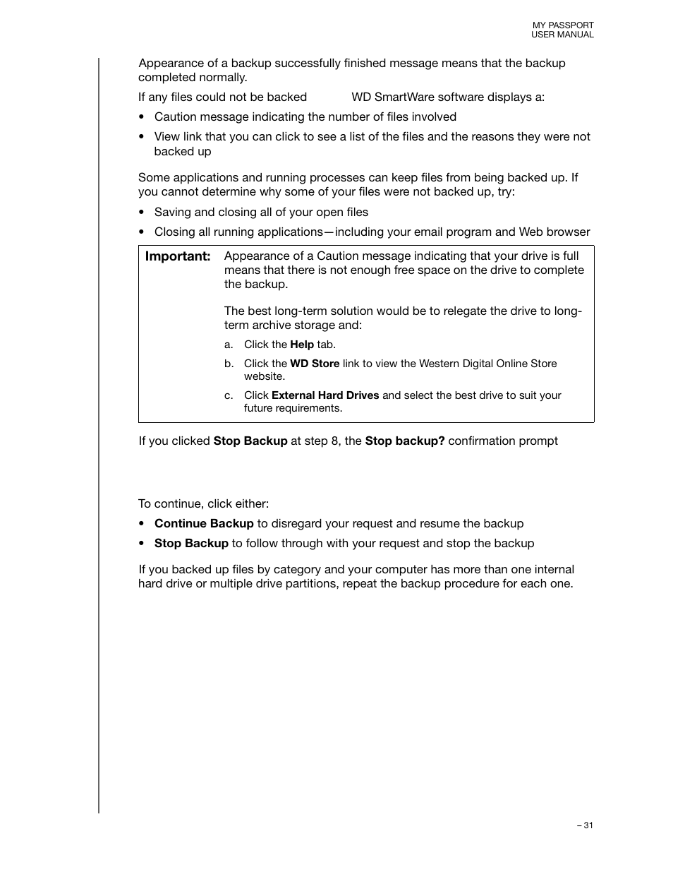 Western Digital My Passport (Unencrypted drives) User Manual User Manual | Page 35 / 66