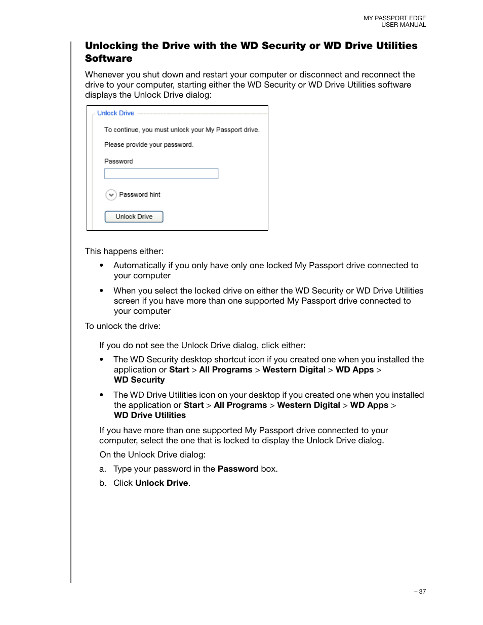 Western Digital My Passport Edge User Manual User Manual | Page 42 / 77