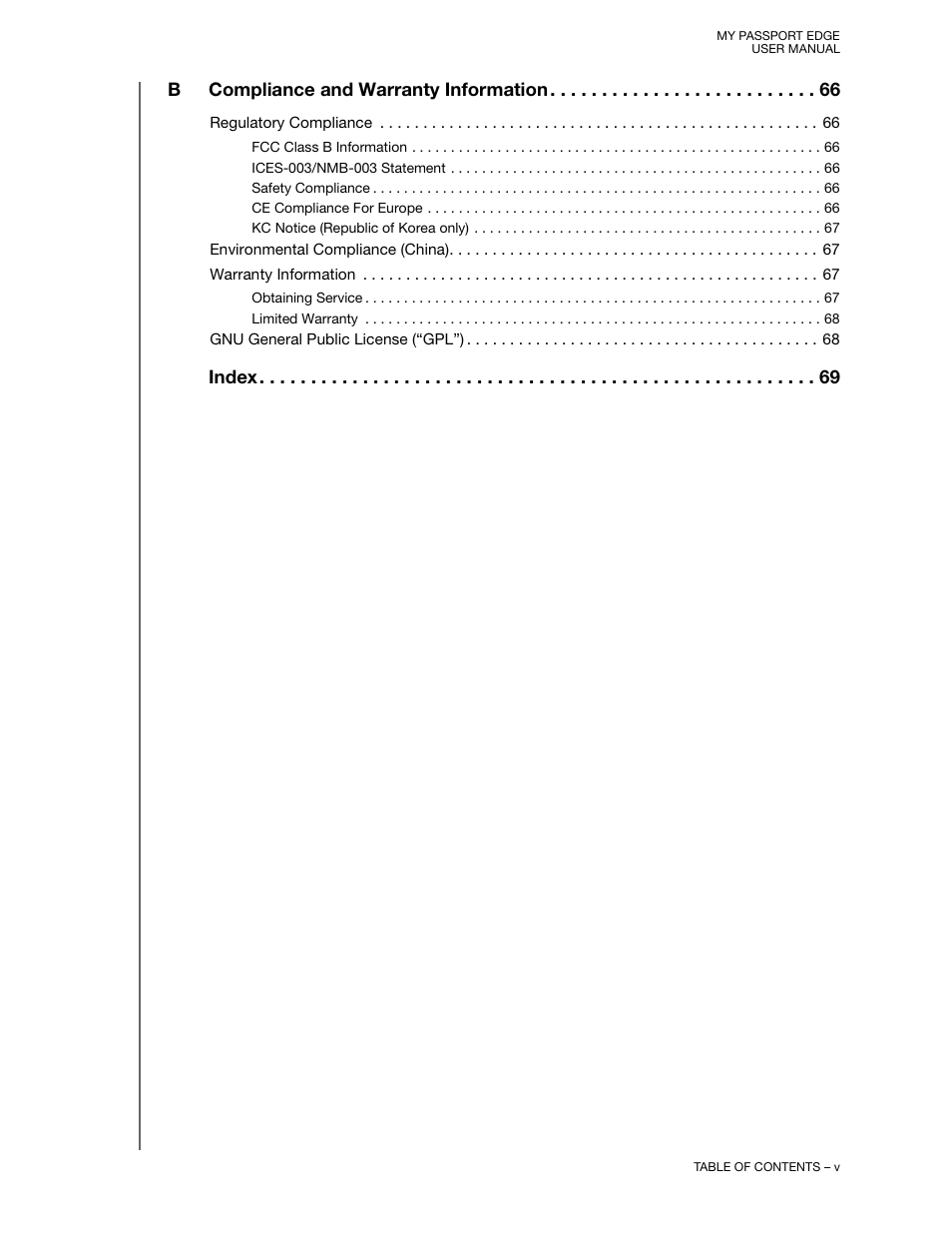 Western Digital My Passport Edge User Manual User Manual | Page 5 / 77