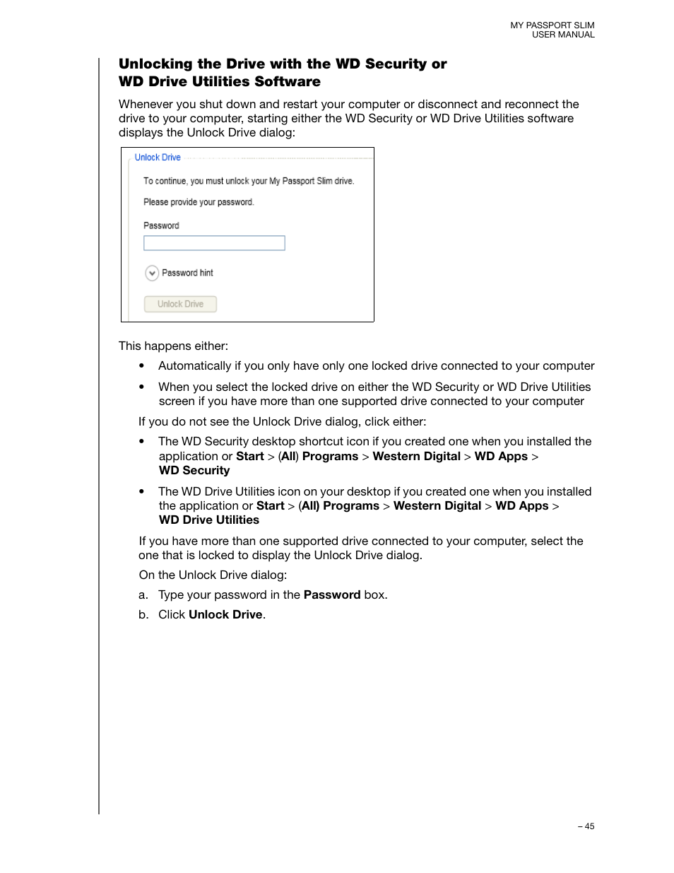 Western Digital My Passport Slim User Manual User Manual | Page 50 / 85