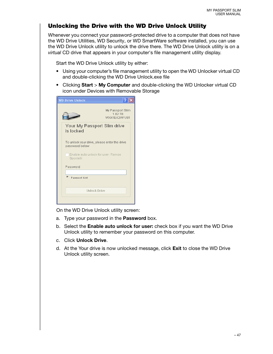 Western Digital My Passport Slim User Manual User Manual | Page 52 / 85